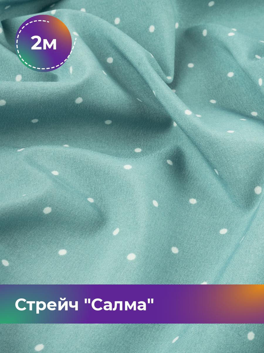 

Ткань Стрейч Салма Shilla, отрез 2 м * 150 см, мультиколор 087, Бирюзовый, 17987669