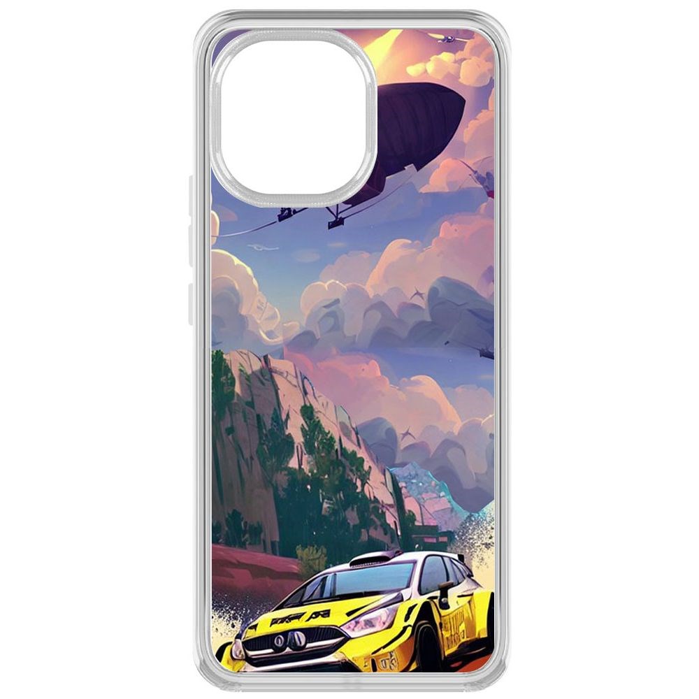 

Чехол-накладка Krutoff Clear Case Гонка для Xiaomi Mi 11, Прозрачный