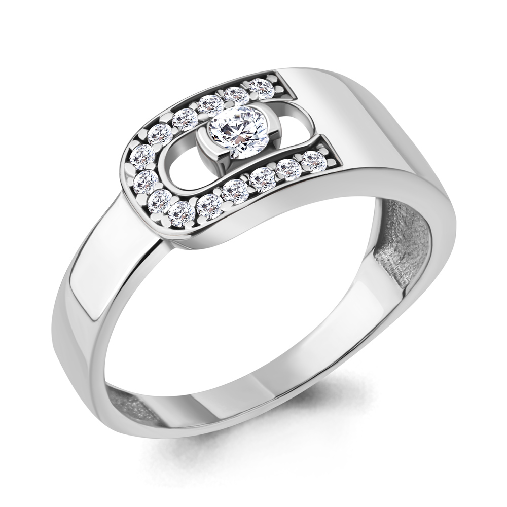 

Кольцо из серебра с фианитом Aquamarine Aquamarine 666451А_925_р р, 666451А_925_р