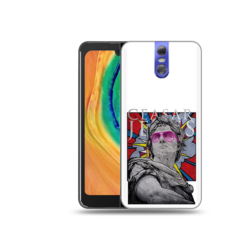 

Чехол MyPads Tocco для Doogee BL7000 крутая статуя свободы, Прозрачный, Tocco