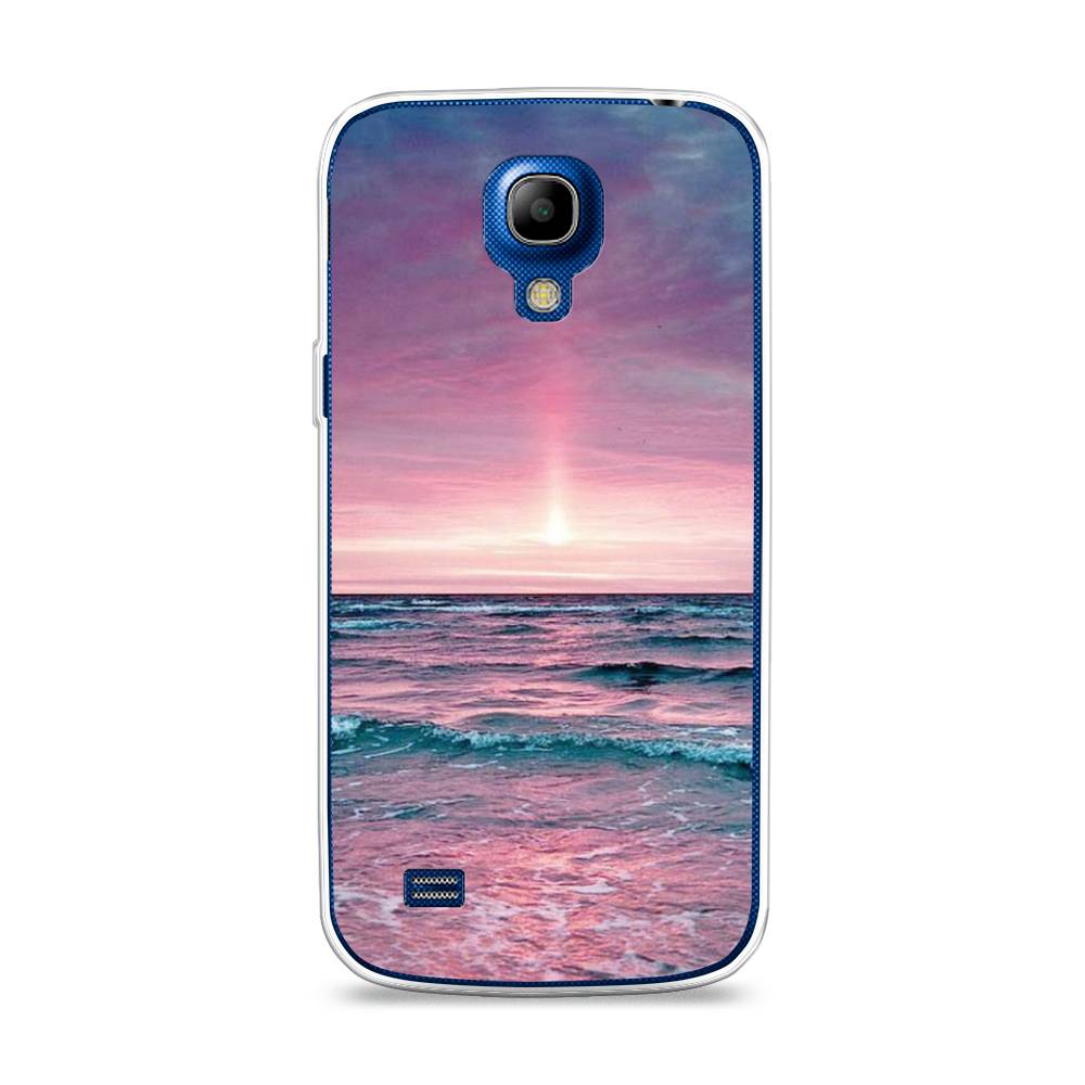 

Чехол на Samsung Galaxy S4 mini "Восход 3", Розовый;голубой, 24050-2