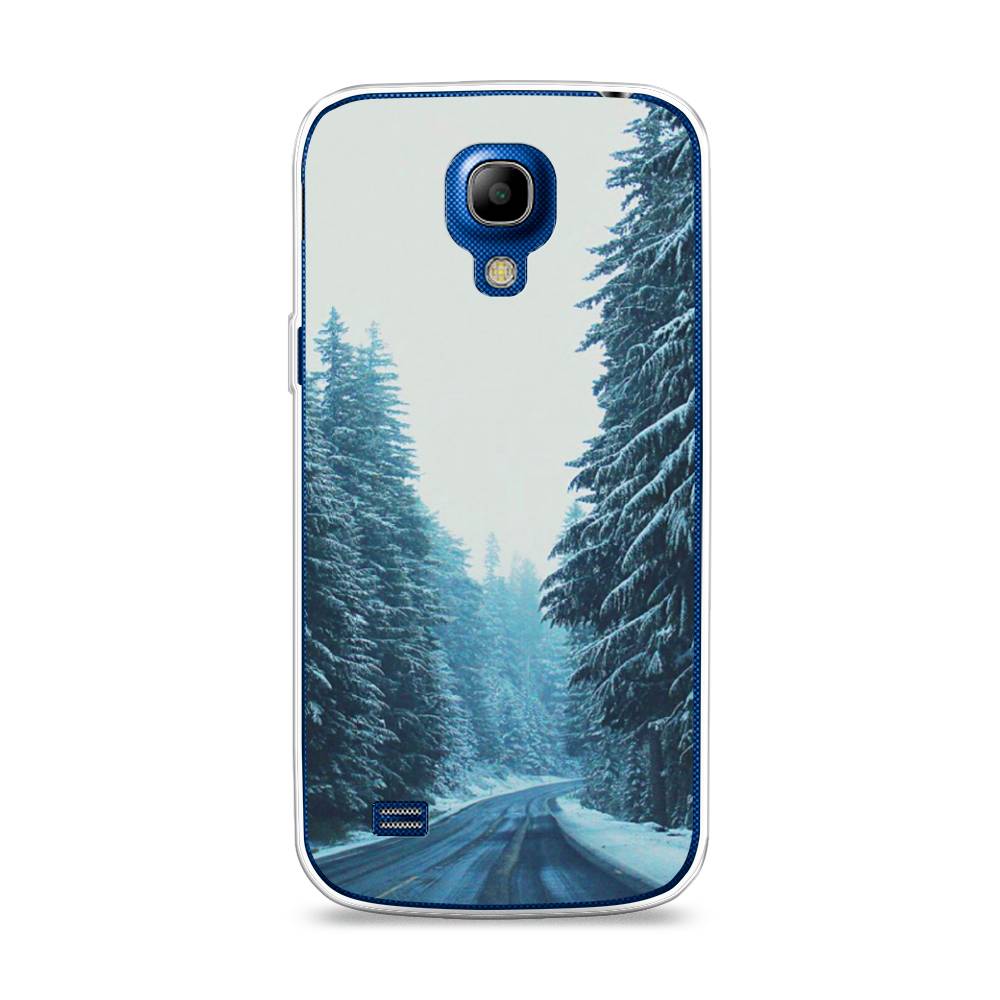 

Чехол на Samsung Galaxy S4 mini "Зима 9", Бежевый;голубой;черный, 24050-2