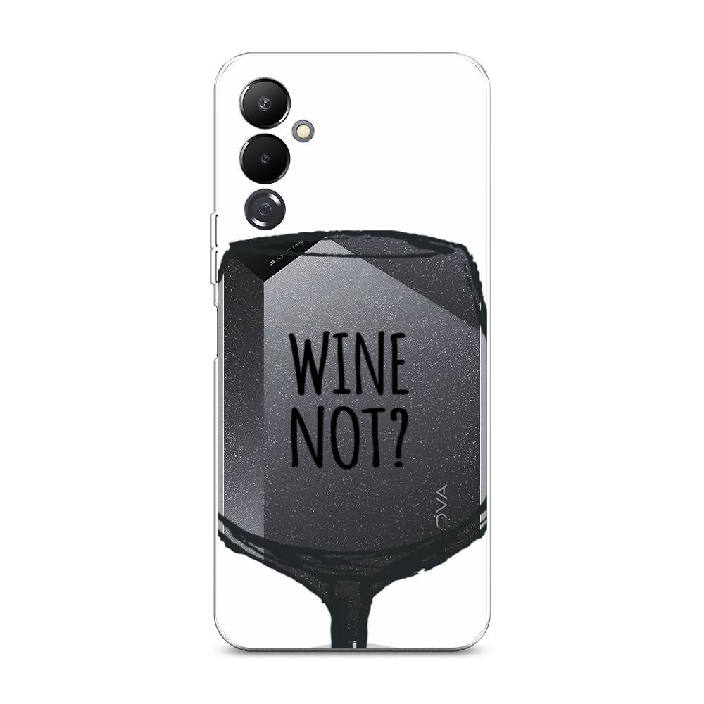 

Чехол на Tecno Pova 4 "Wine not white", Белый, 302550-6