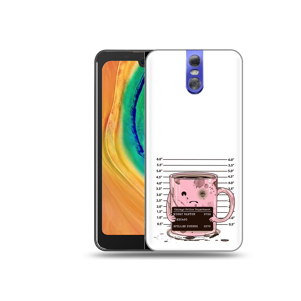 

Чехол MyPads Tocco для Doogee BL7000 кружка, Прозрачный, Tocco