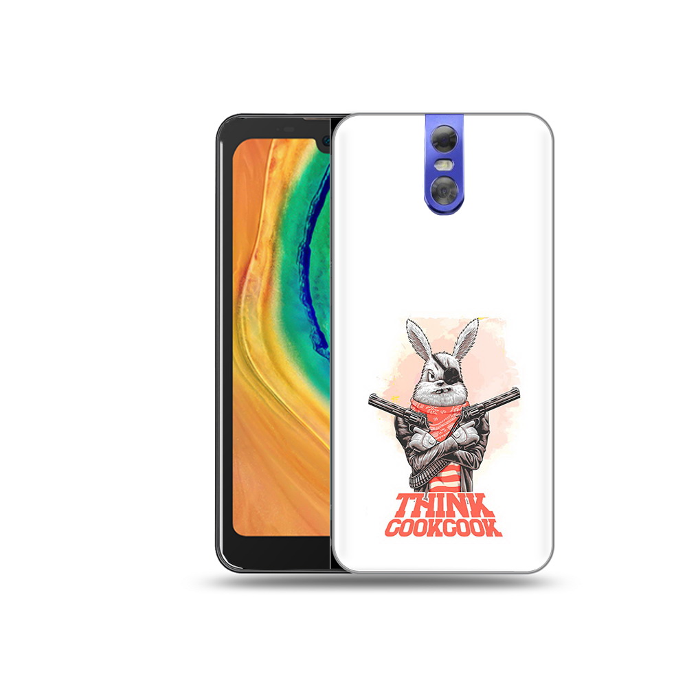 

Чехол MyPads Tocco для Doogee BL7000 кролик пират, Прозрачный, Tocco