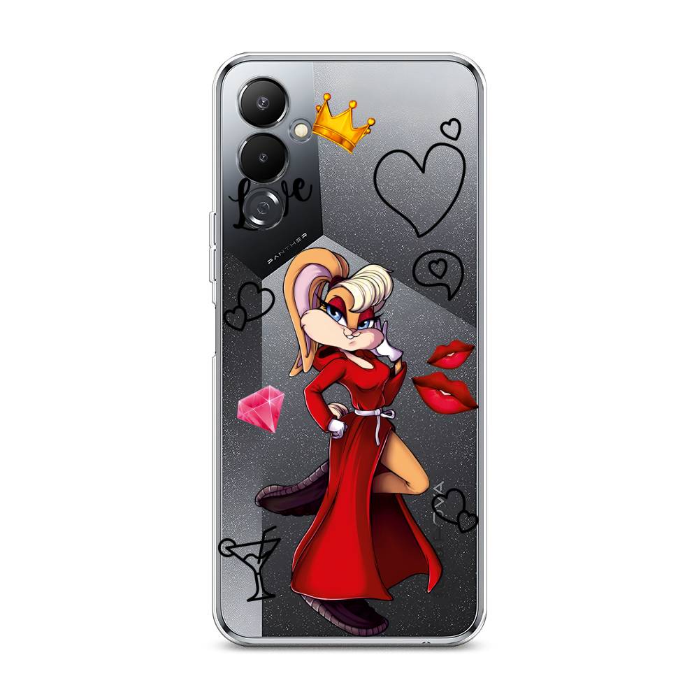 

Чехол на Tecno Pova 4 "Rich Lola Bunny", Красный;бежевый;оранжевый, 302550-6