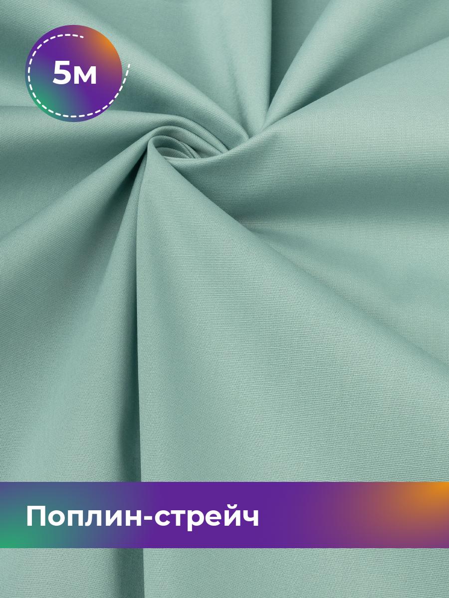 

Ткань Поплин-стрейч однотонный Shilla, отрез 5 м * 145 см 5_20219.026, Зеленый