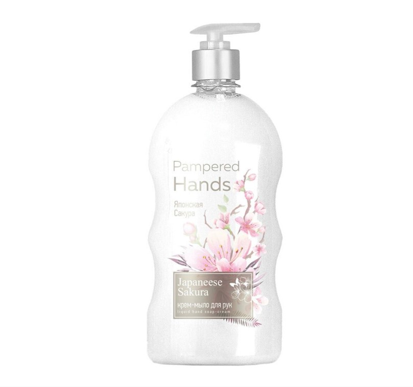 Туалетное мыло Romax Pampered Hands Японская сакура, жидкое, 650 мл