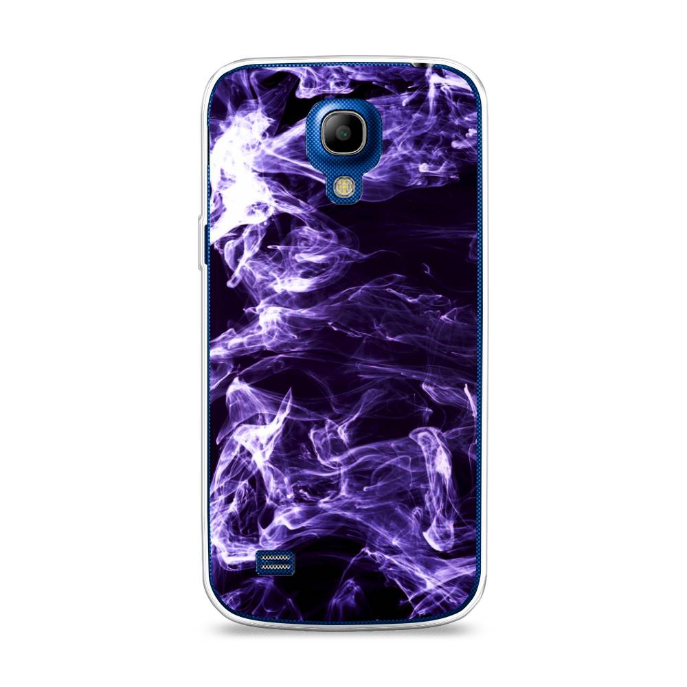 

Чехол на Samsung Galaxy S4 mini "Фиолетовый дым", Фиолетовый;белый;черный, 24050-3