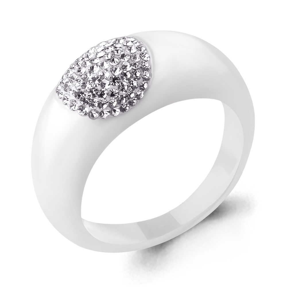 

Кольцо из керамики со стеклом Aquamarine Aquamarine 66627 р. 16.5, 66627