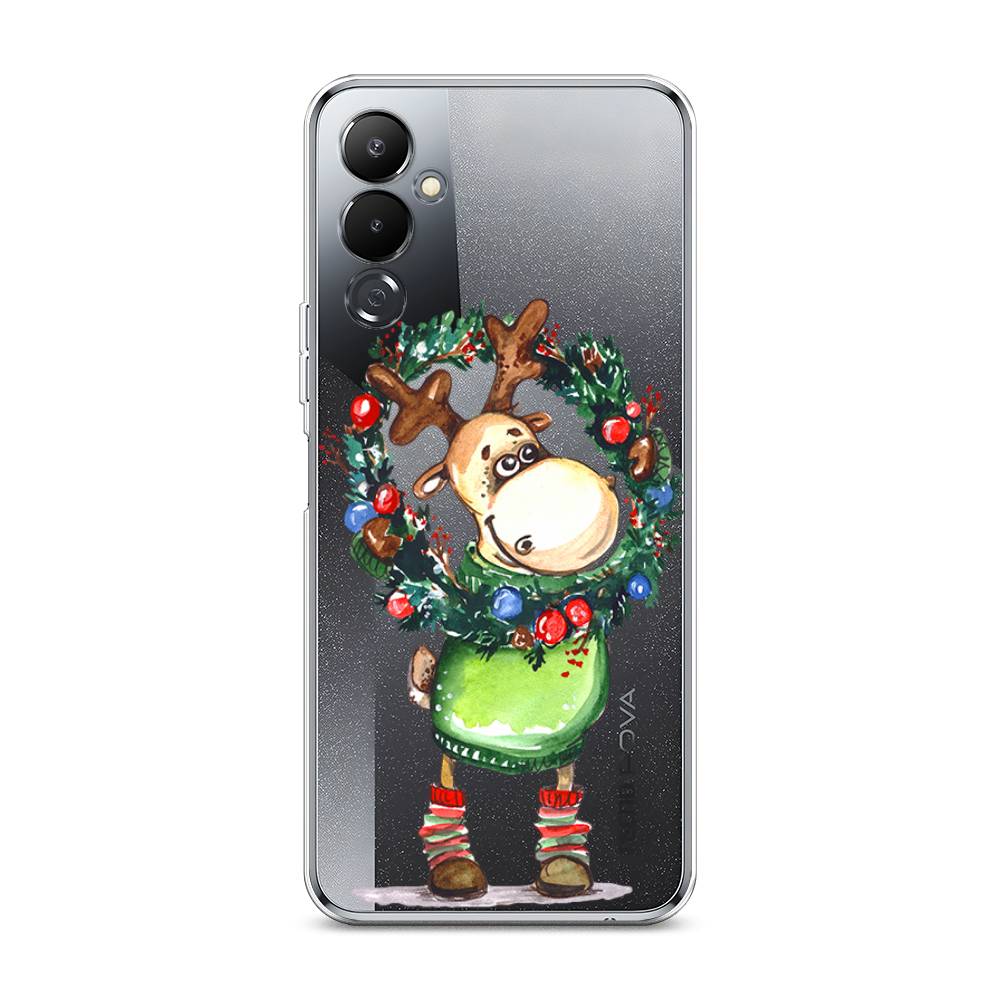 

Чехол на Tecno Pova 4 "Олень с новогодним венком", 302550-4
