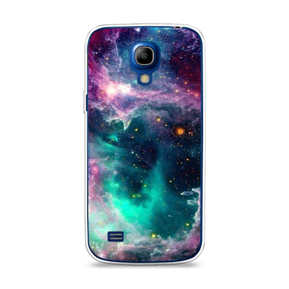 

Чехол на Samsung Galaxy S4 mini "Звездные облака", Розовый;бежевый, 24050-2