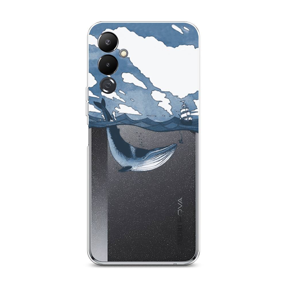 

Чехол на Tecno Pova 4 "Большой кит", Синий, 302550-1