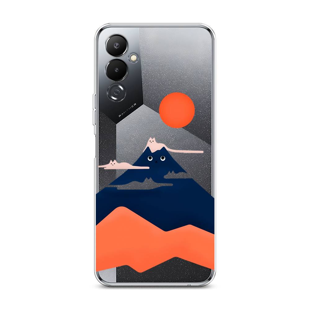 

Чехол на Tecno Pova 4 "Кот-гора", Черный;оранжевый, 302550-4