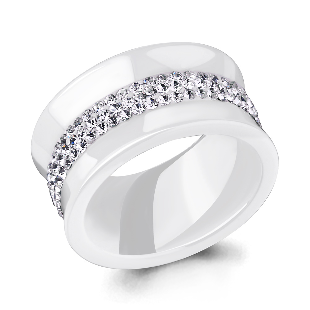 

Кольцо из керамики со стеклом Aquamarine Aquamarine 66601 р. 16, 66601