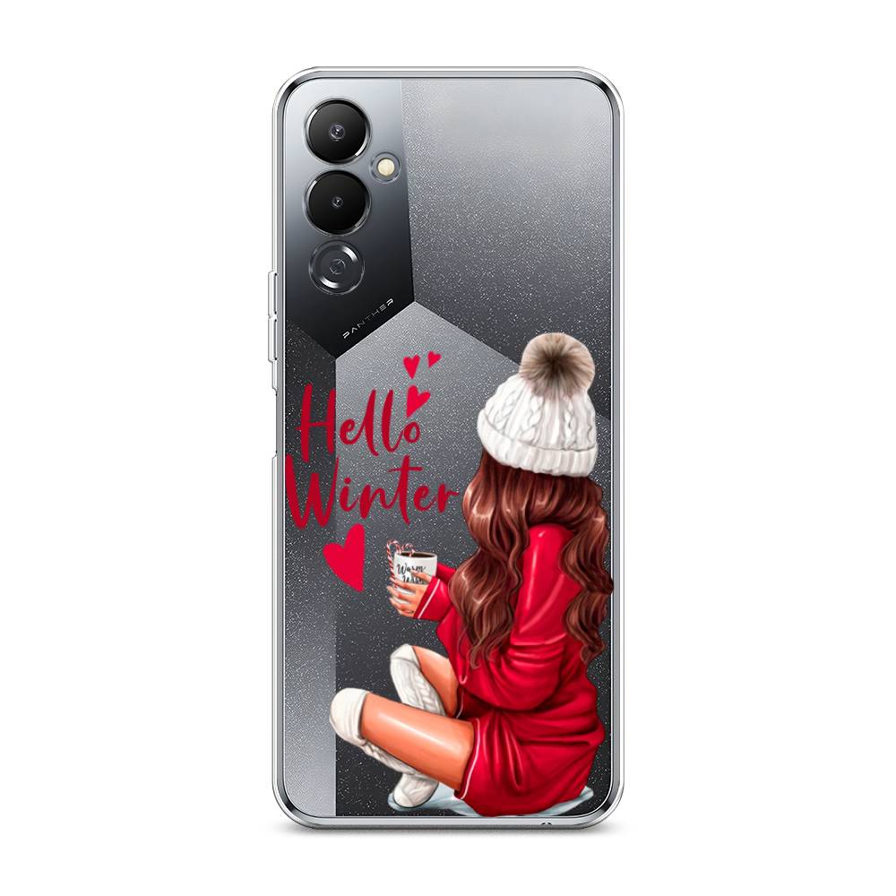 

Чехол на Tecno Pova 4 "Hello winter", Красный;белый;коричневый, 302550-5