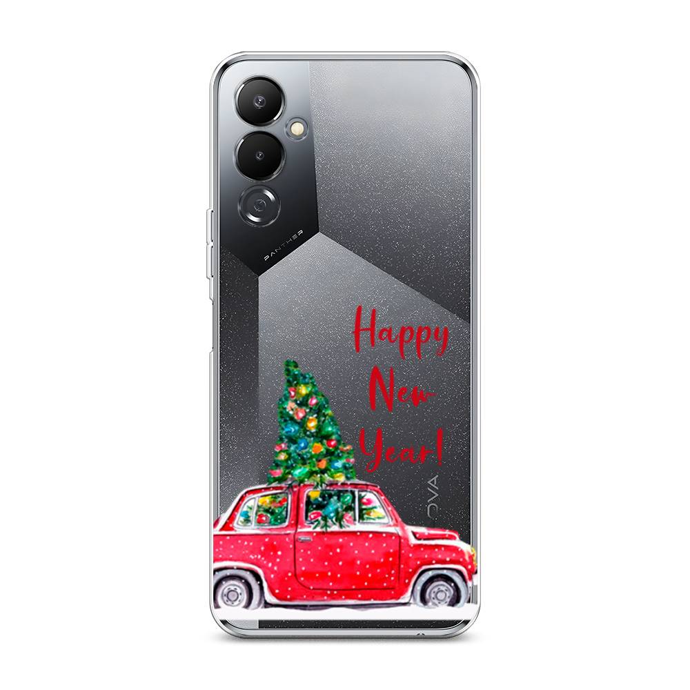 

Чехол на Tecno Pova 4 "Happy New Year", Красный;зеленый, 302550-5