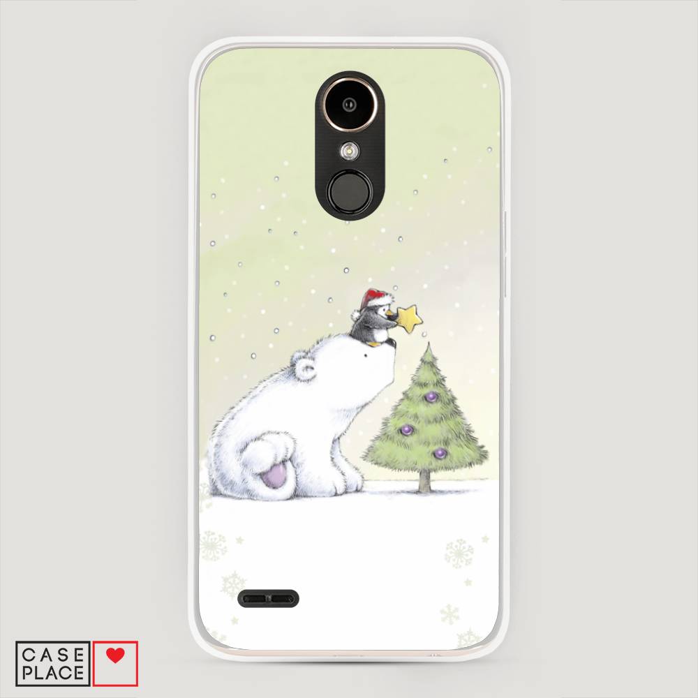 

Чехол на LG K10 2017 "Украшение елки", Белый;бежевый, 81350-5