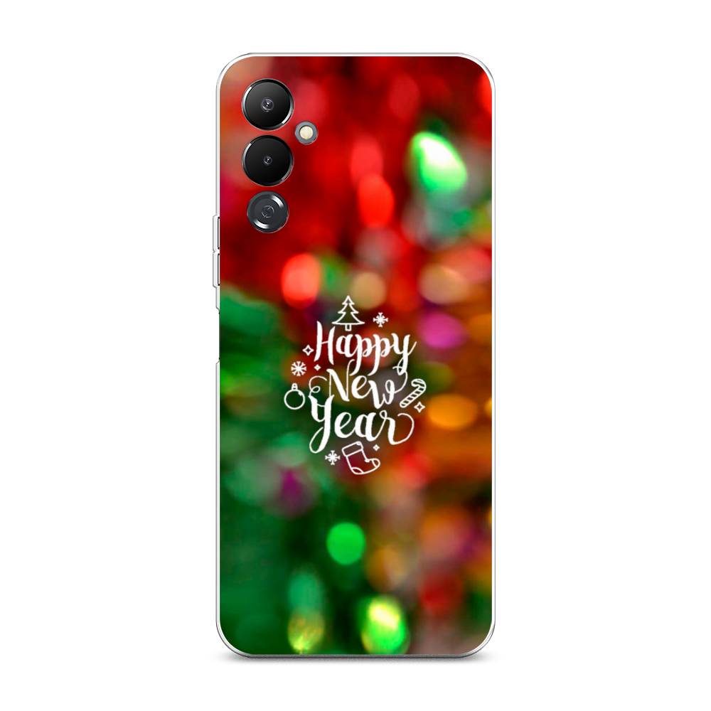 

Чехол на Tecno Pova 4 "Новый Год на елке", Зеленый;красный;желтый, 302550-5