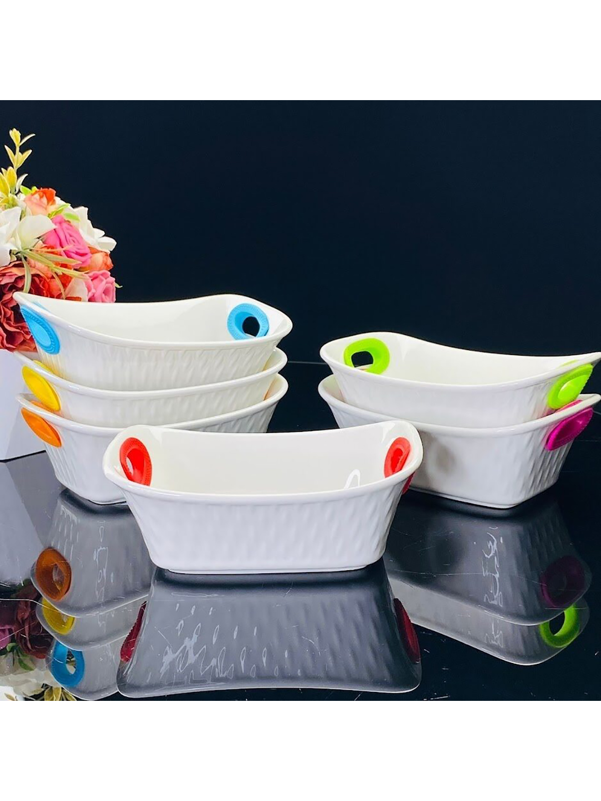 

Салатники Lenardi фарфоровые, 15 см, 6 шт
