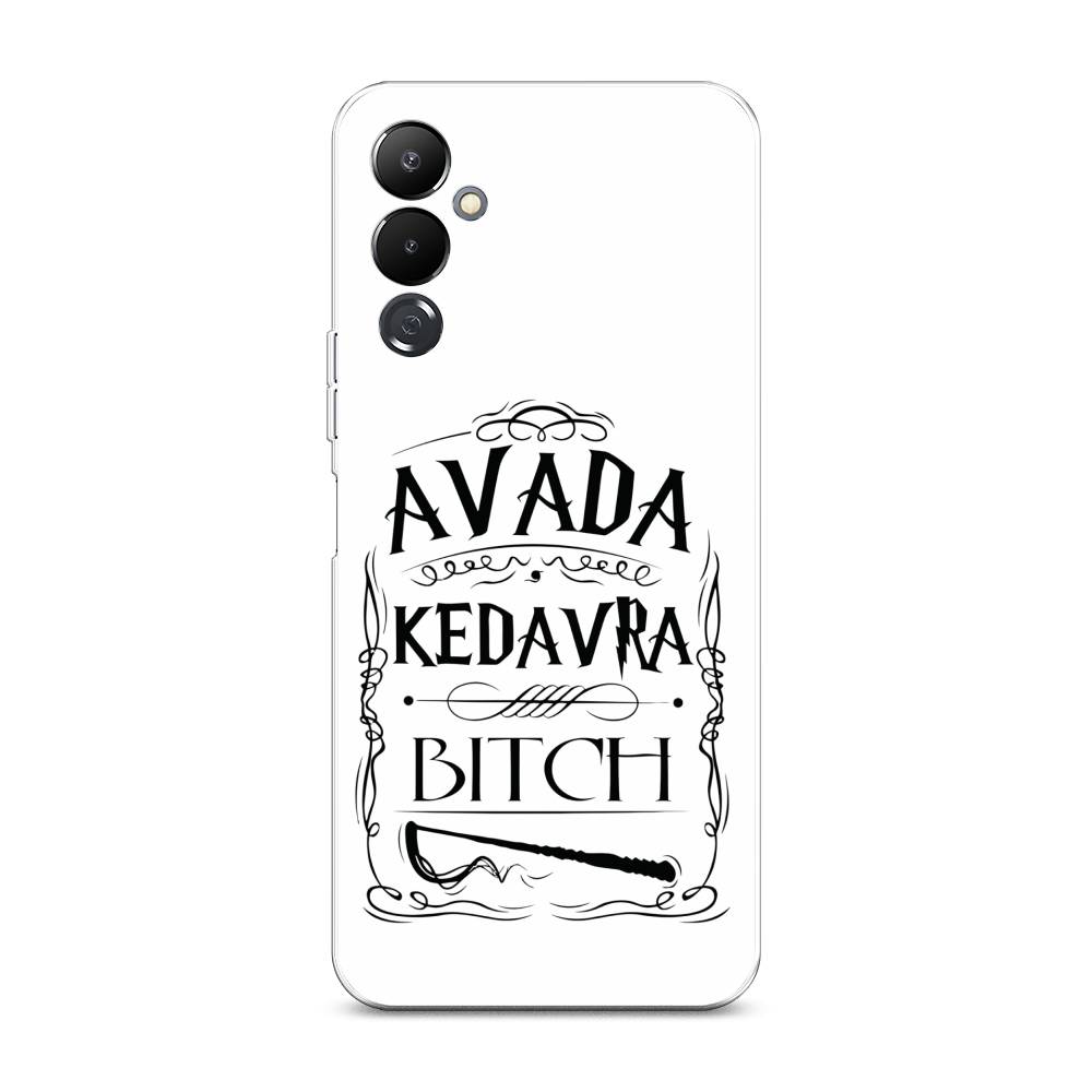 

Чехол на Tecno Pova 4 "Avada kedavra bitch", Белый;серый;черный, 302550-6