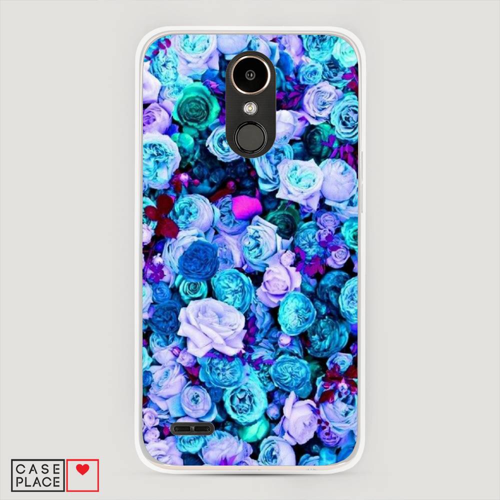 

Чехол на LG K10 2017 "Цветочный ковер", Фиолетовый, 81350-2