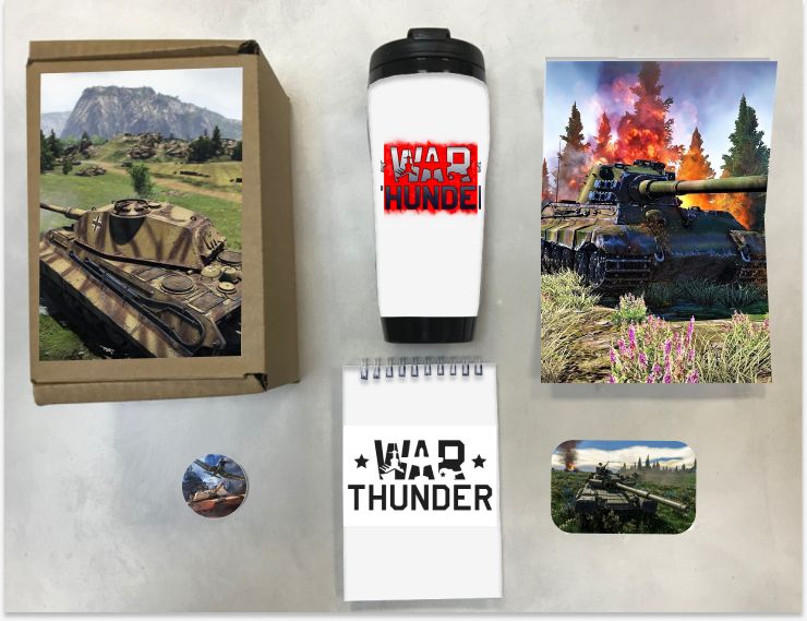 

Бокс с подарком War Thunder, Гром войны - 7, 54405813-1, 5 предметов