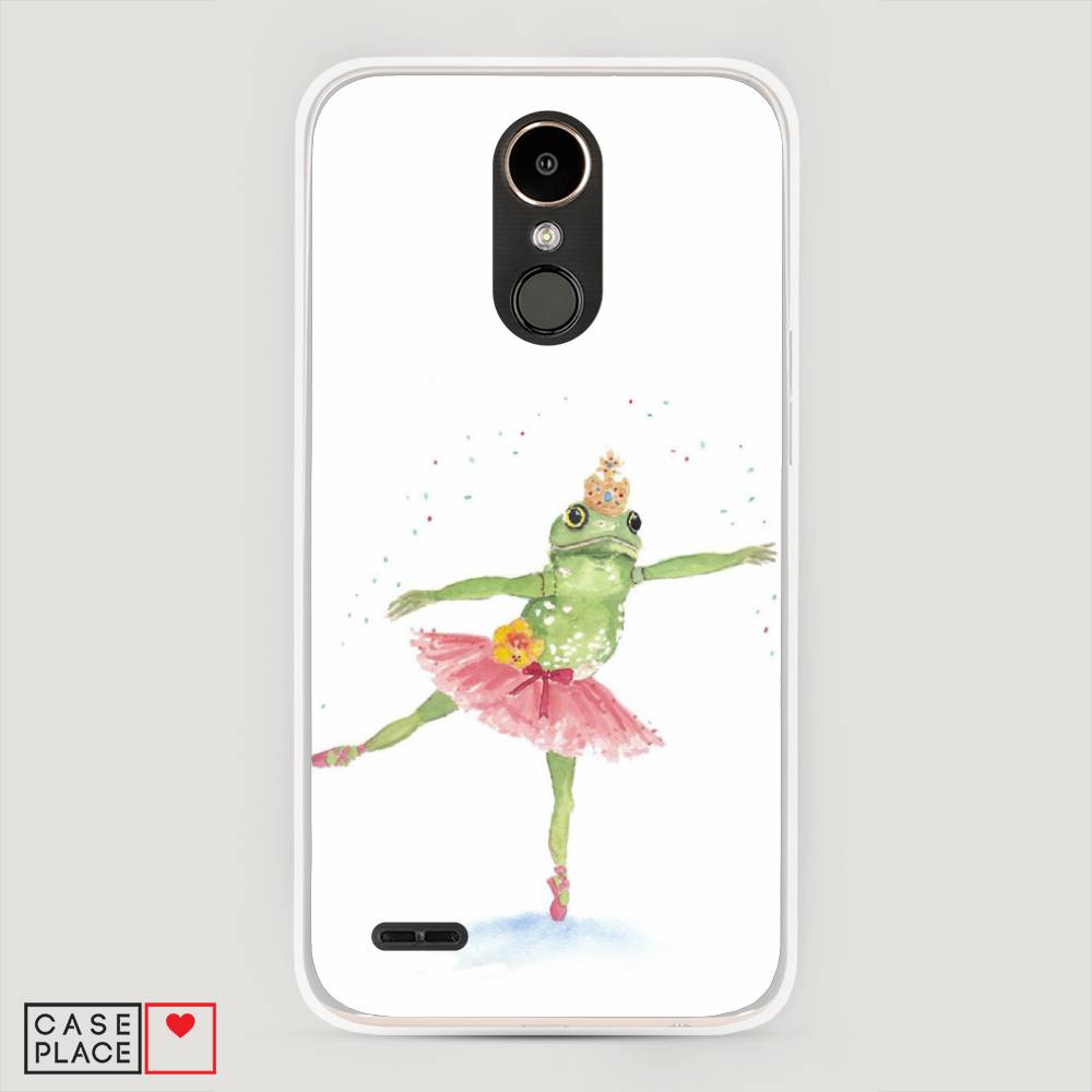 

Чехол на LG K10 2017 "Лягушка-балерина", Зеленый, 81350-4