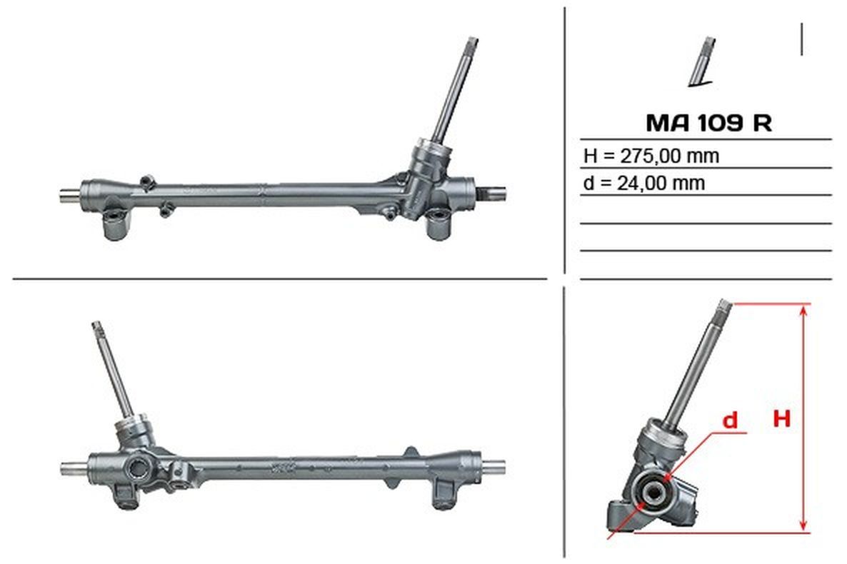 Рулевая рейка JTEKT PSGMA109R Mazda 3 2013-, 6 III 2012-, PSGMA109R