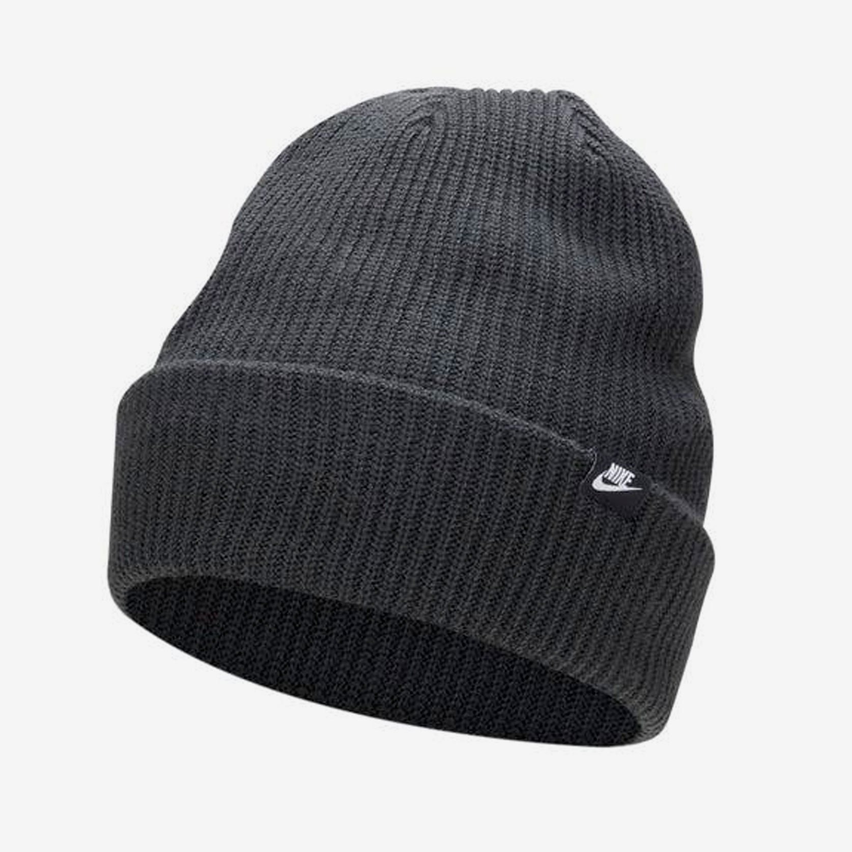 Шапка бини мужская Nike U NK PEAK BEANIE SC FUT L черная, one size