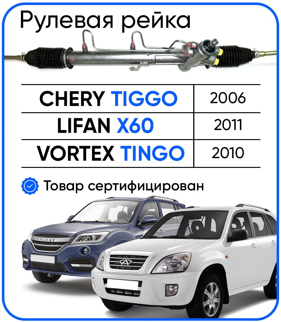 Рулевая рейка LIFAN PSGLF203R Chery Tiggo 2006, Lifan X60 2011, Vortex Tingo 2010