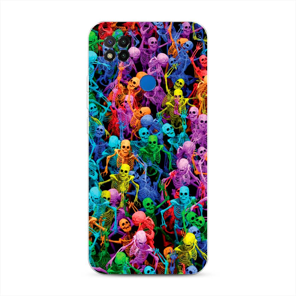 

Чехол на Xiaomi Redmi 9C "Вечеринка скелетов", Фиолетовый;желтый;оранжевый, 39050-6