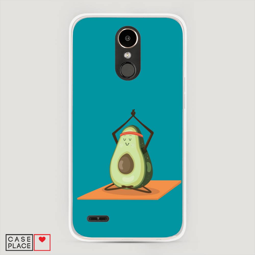 

Чехол на LG K10 2017 "Расслабься с авокадо", Голубой, 81350-6