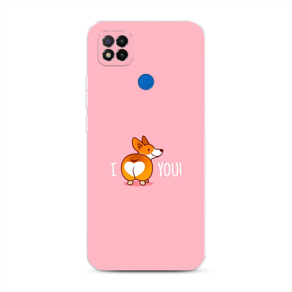 

Чехол на Xiaomi Redmi 9C "Корги I love you", Розовый;коричневый;белый, 39050-1