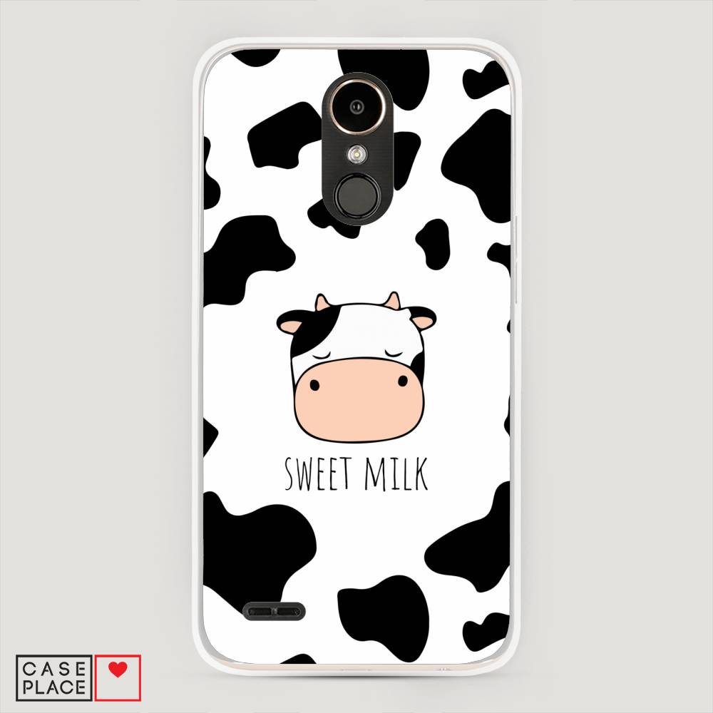 

Чехол на LG K10 2017 "Sweet milk", Розовый;белый;черный, 81350-1