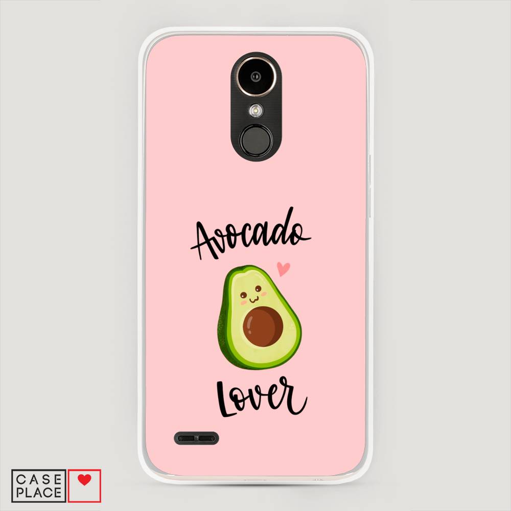 

Чехол на LG K10 2017 "Avocado lover", Розовый;зеленый, 81350-6