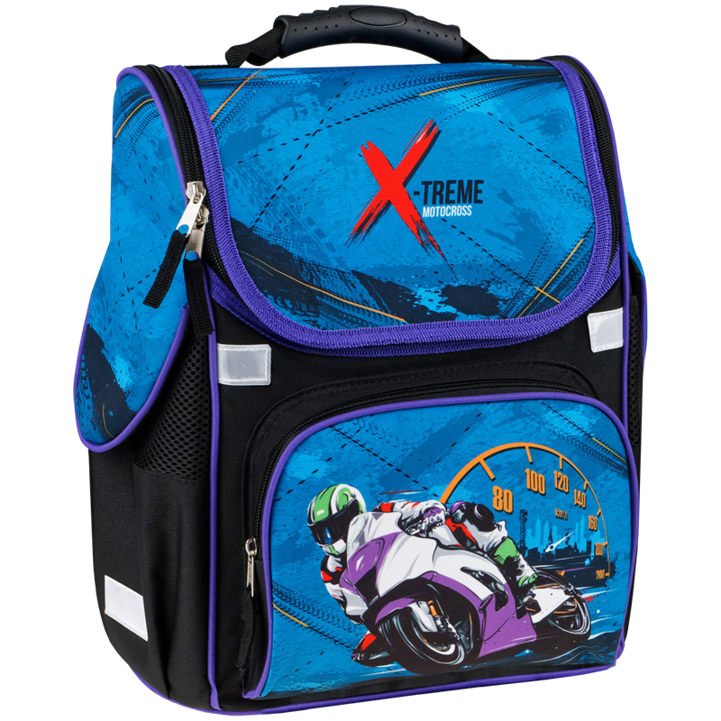 

Ранец ArtSpace Junior Moto 37*28*21 см черный 331180, Синий