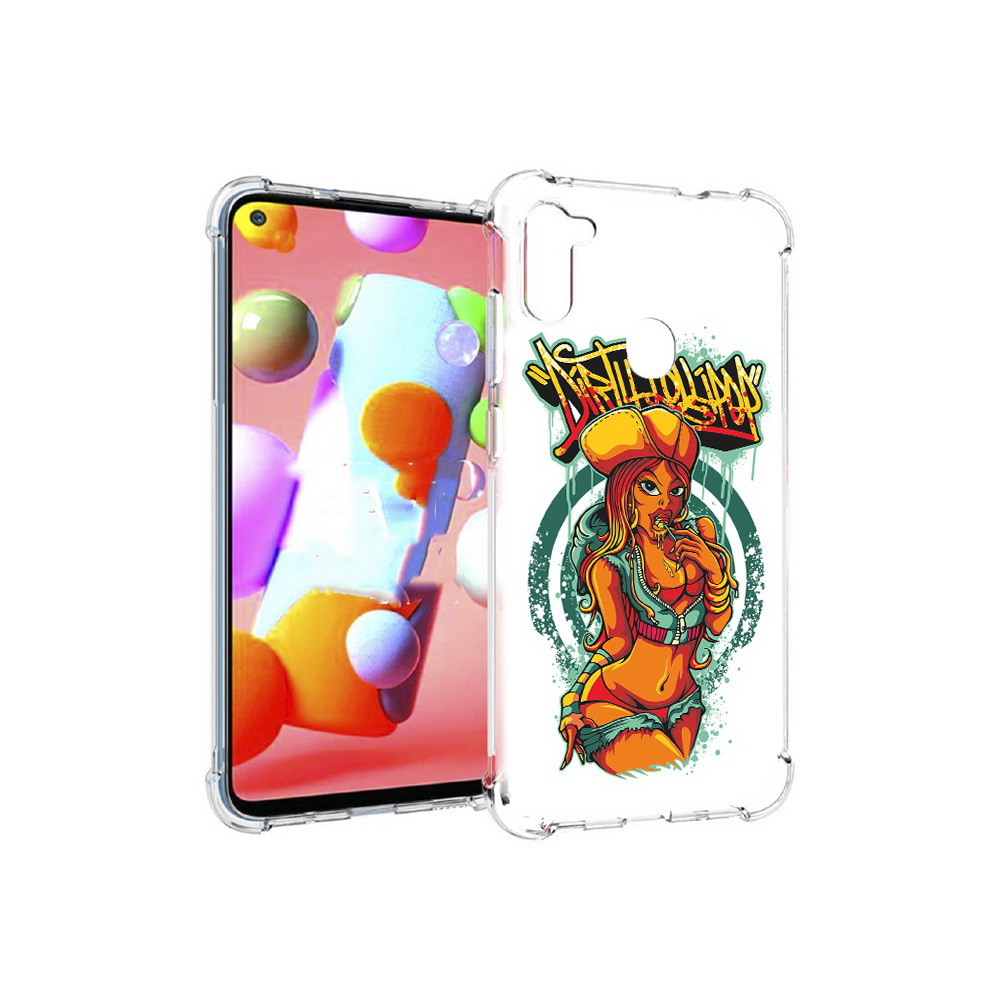 Чехол MyPads Tocco для Samsung Galaxy M11 нарисованная девушка комикс (PT147121.487.500)
