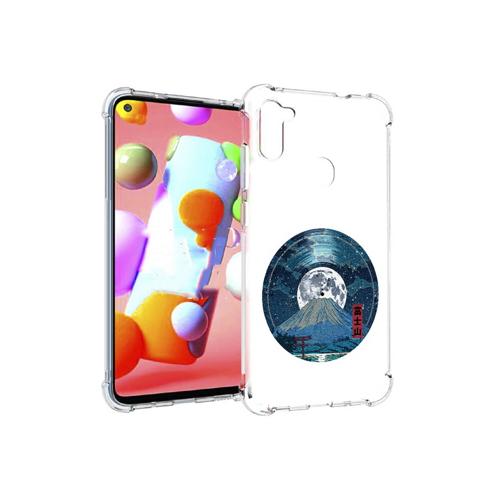 Чехол MyPads Tocco для Samsung Galaxy M11 нарисованная виниловая гора с луной
