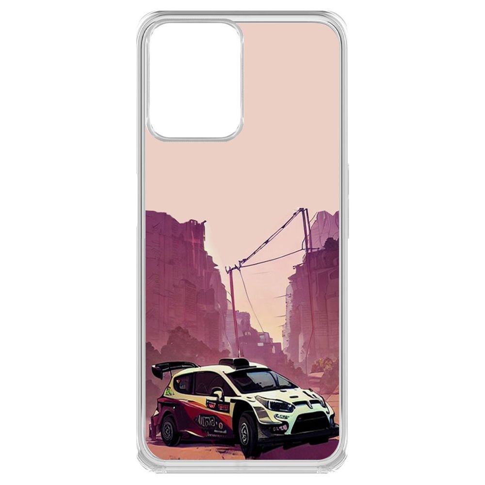 

Чехол-накладка Krutoff Clear Case Гоночный каньон для Realme C35, Прозрачный