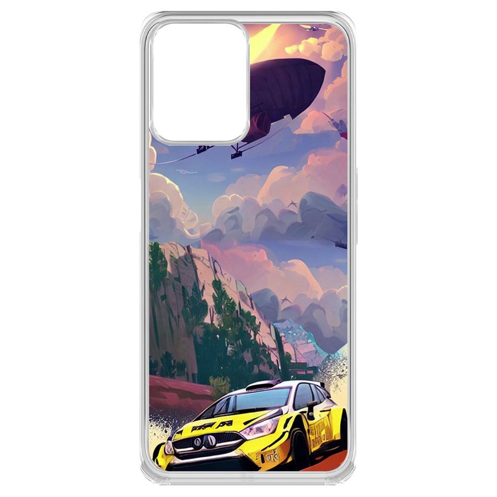 

Чехол-накладка Krutoff Clear Case Гонка для Realme C35, Прозрачный