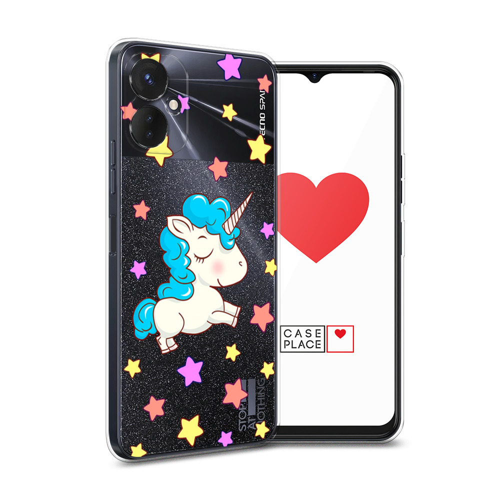 

Силиконовый чехол Awog "Звездный единорог" для Tecno Spark 9 Pro, Разноцветный, 301950-2