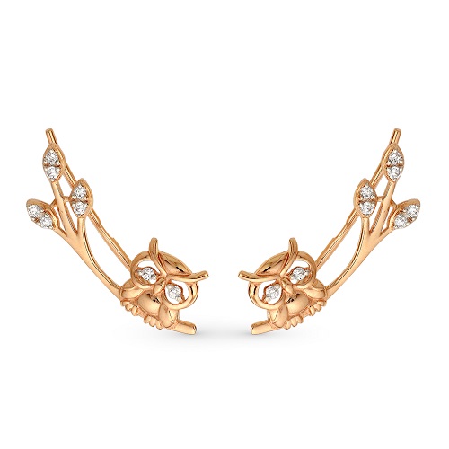 

Серьги из красного золота Магия Золота 40054500-16, фианит, 40054500-16