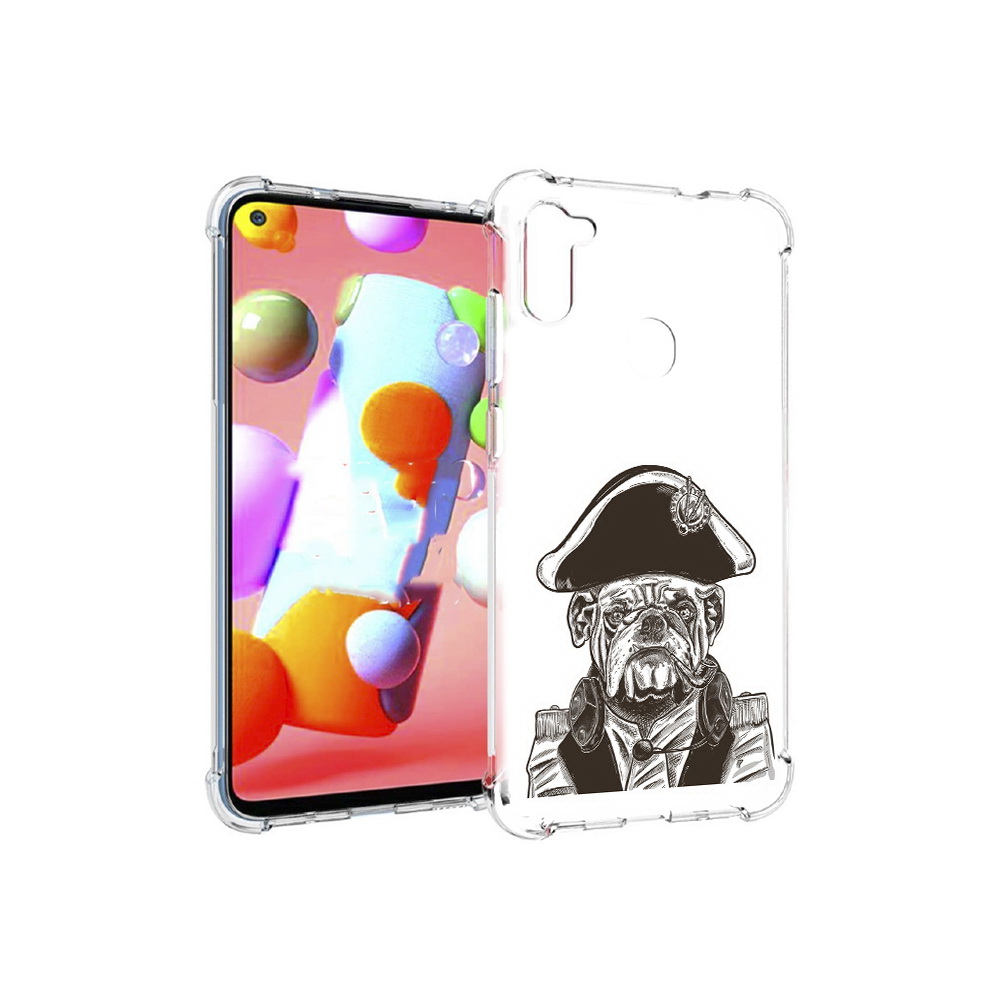 Чехол MyPads Tocco для Samsung Galaxy M11 мопс генерал (PT147121.487.483)