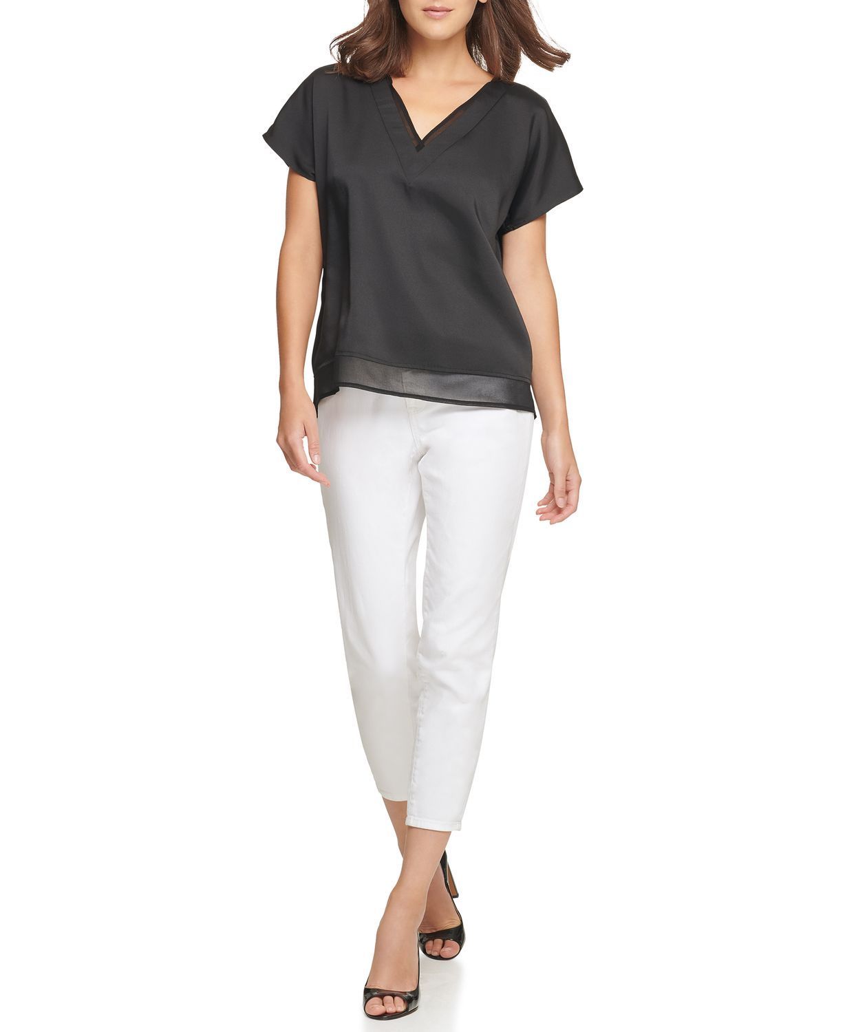 

Блуза женская DKNY P0RA7CLZ черная L, P0RA7CLZ