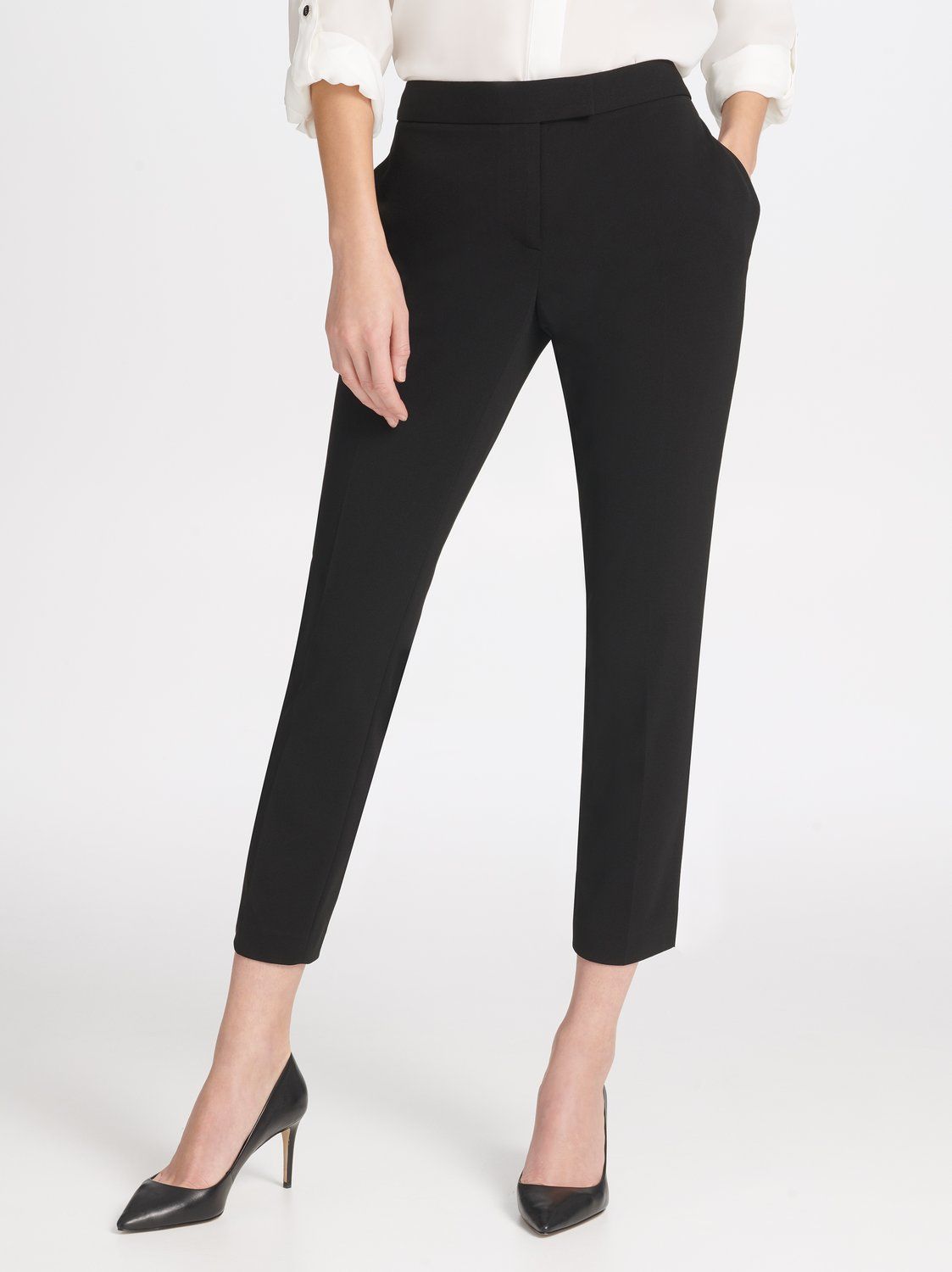 

Брюки женские DKNY P9RK6AWP черные 0, P9RK6AWP