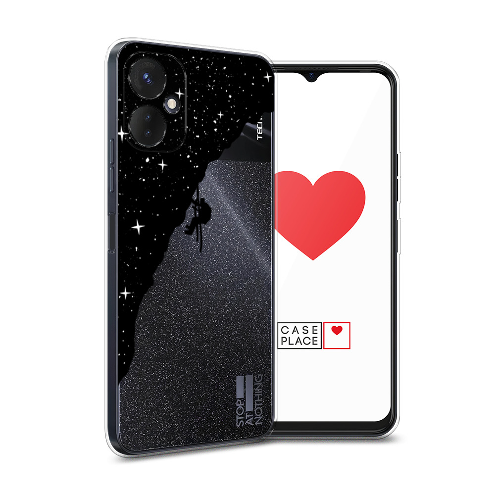 

Силиконовый чехол Awog "Скалолаз в космосе" для Tecno Spark 9 Pro, Прозрачный, 301950-4