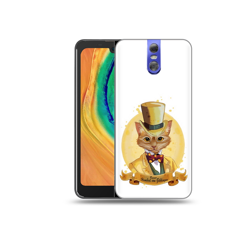 

Чехол MyPads Tocco для Doogee BL7000 кот юрист, Прозрачный, Tocco