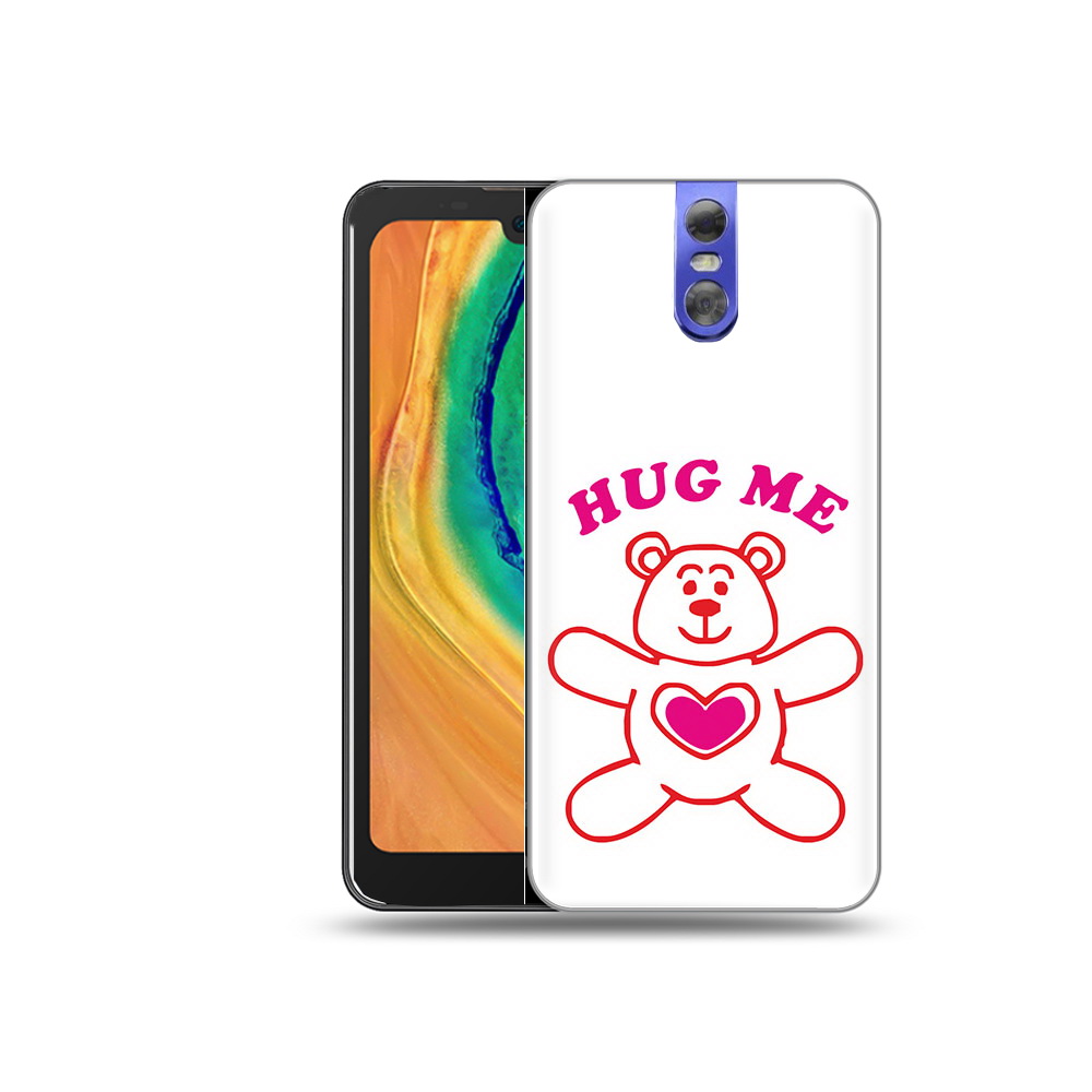

Чехол MyPads Tocco для Doogee BL7000 14 февраля обними меня, Прозрачный, Tocco
