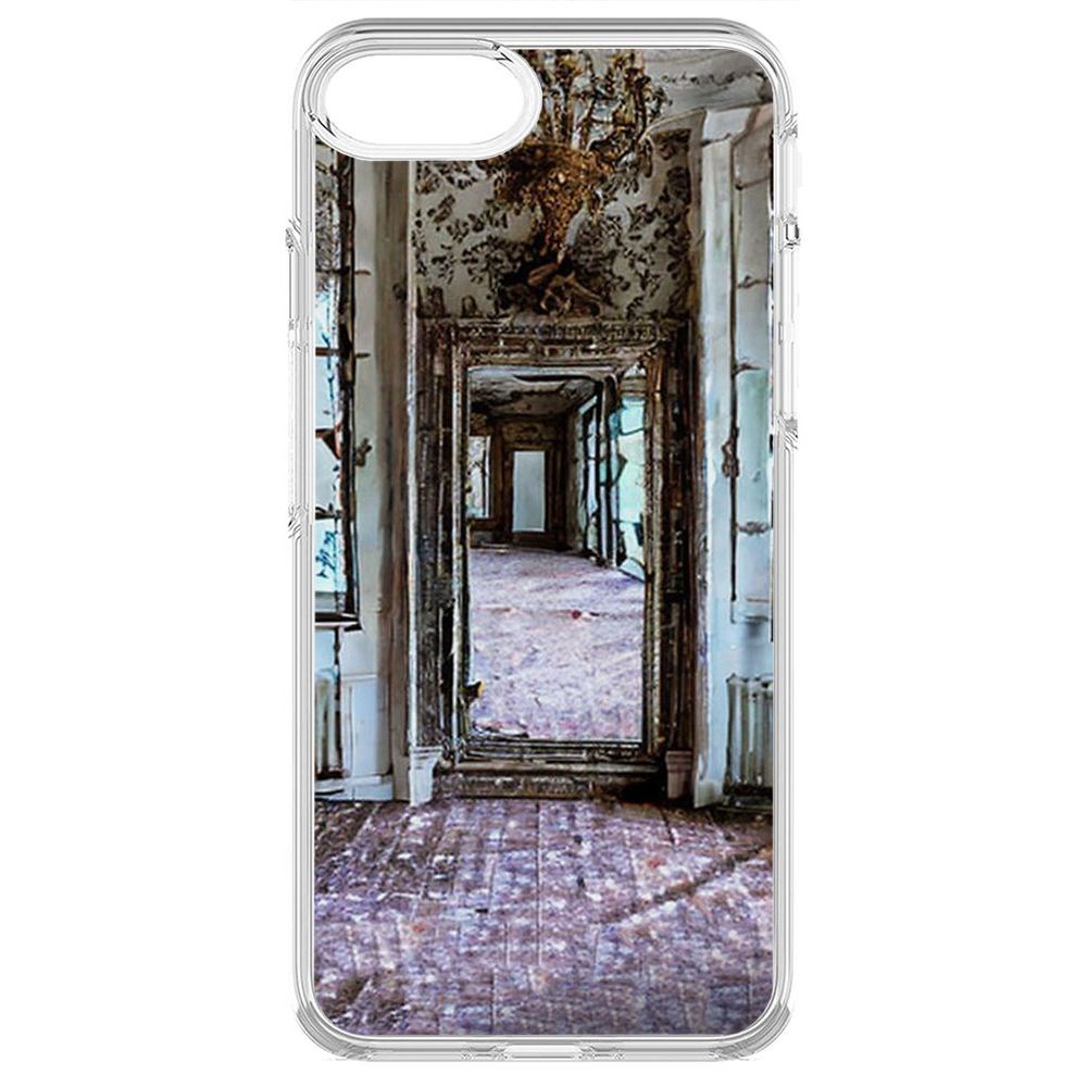 

Чехол-накладка Krutoff Clear Case Заброшенный особняк для iPhone SE 2020